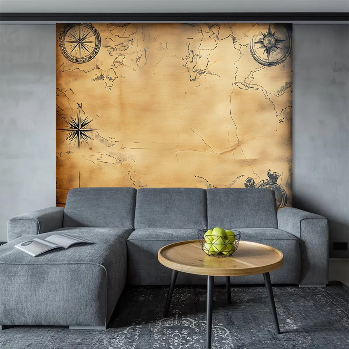 Pirate map banner, pirate prop - Outdoor Hunting Events 评论和价格