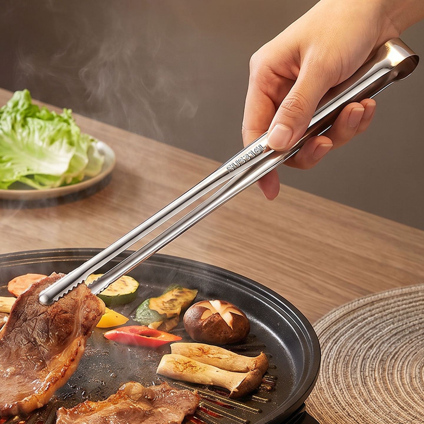 Grill Tongs Meat Culinary Nipp - Outdoor Hunting Kitchen 评论和价格