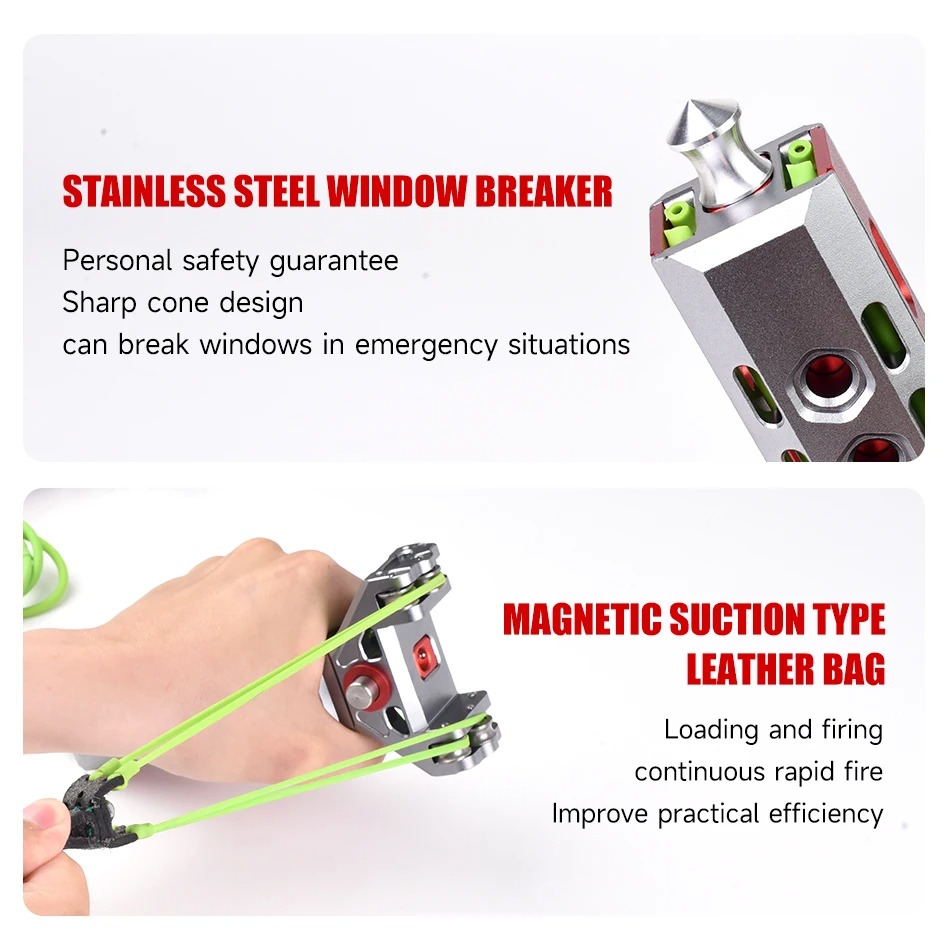 High-precision Aluminum Alloy  - Outdoor Hunting Launcher 评论和价格