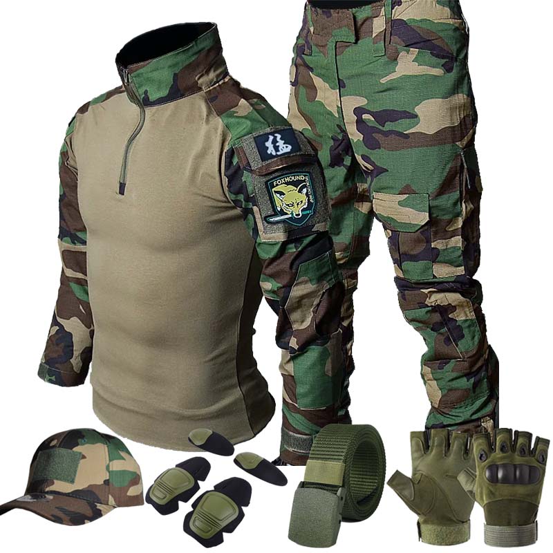 Tactical Cargo Uniform Jungle  - Hunting Outdoor Shirts 评论和价格