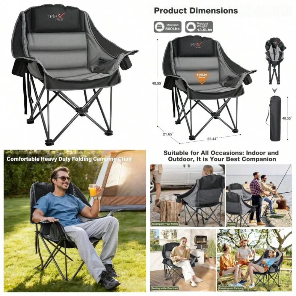 Oversized Camping Chair for Ad - Outdoor Hunting Events 评论和价格