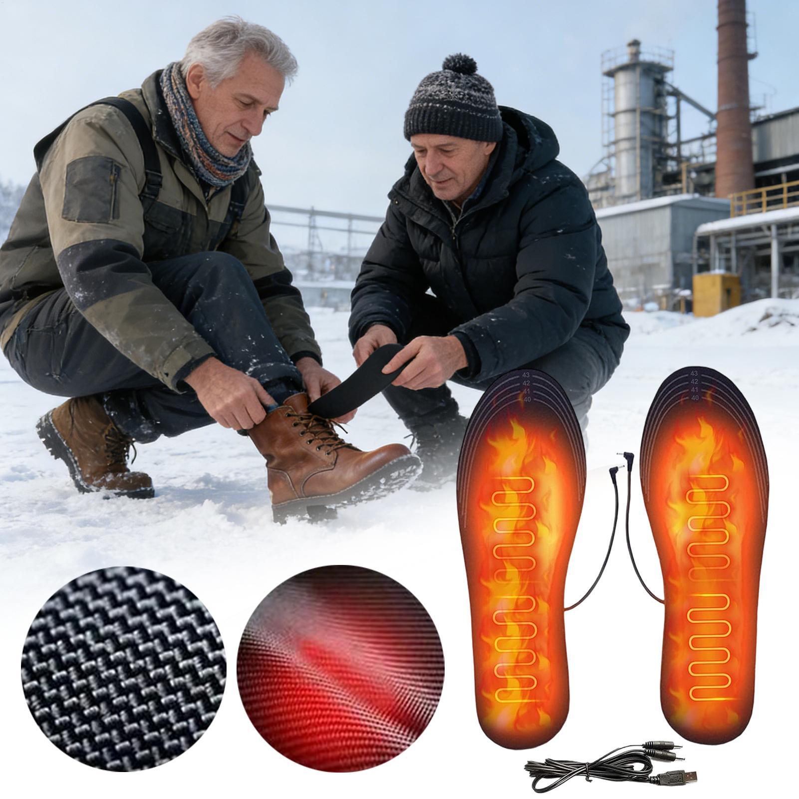 Heated Shoe Insoles Reusable U - Hunting Boot Insole 评论和价格