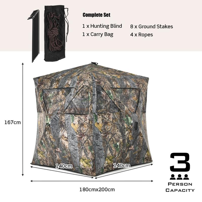 Portable Hunting Blind with Gr - Hunting & Outdoor Supplies 评论和价格