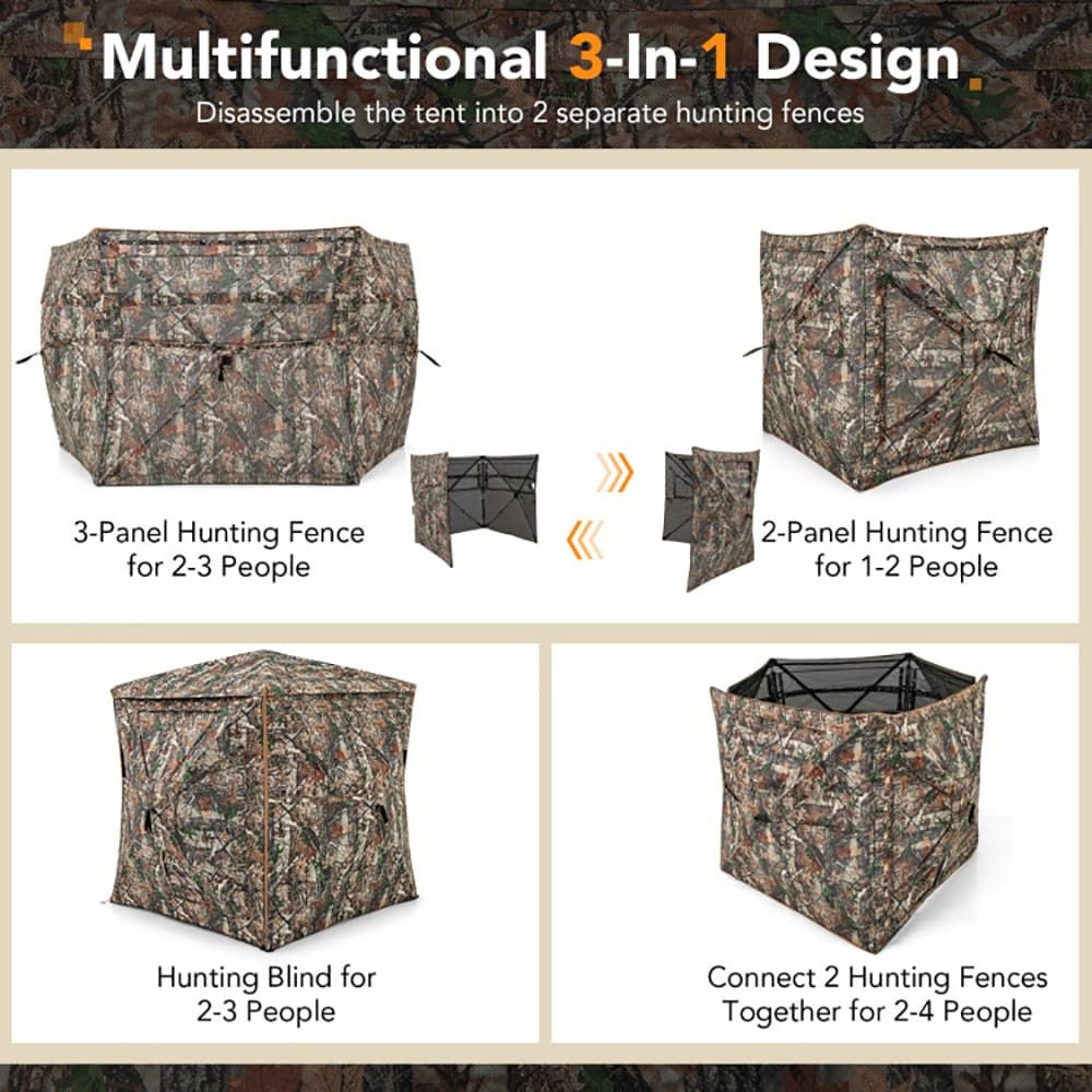 5-in-1 Detachable Hunting Blin - Hunting & Outdoor Supplies 评论和价格