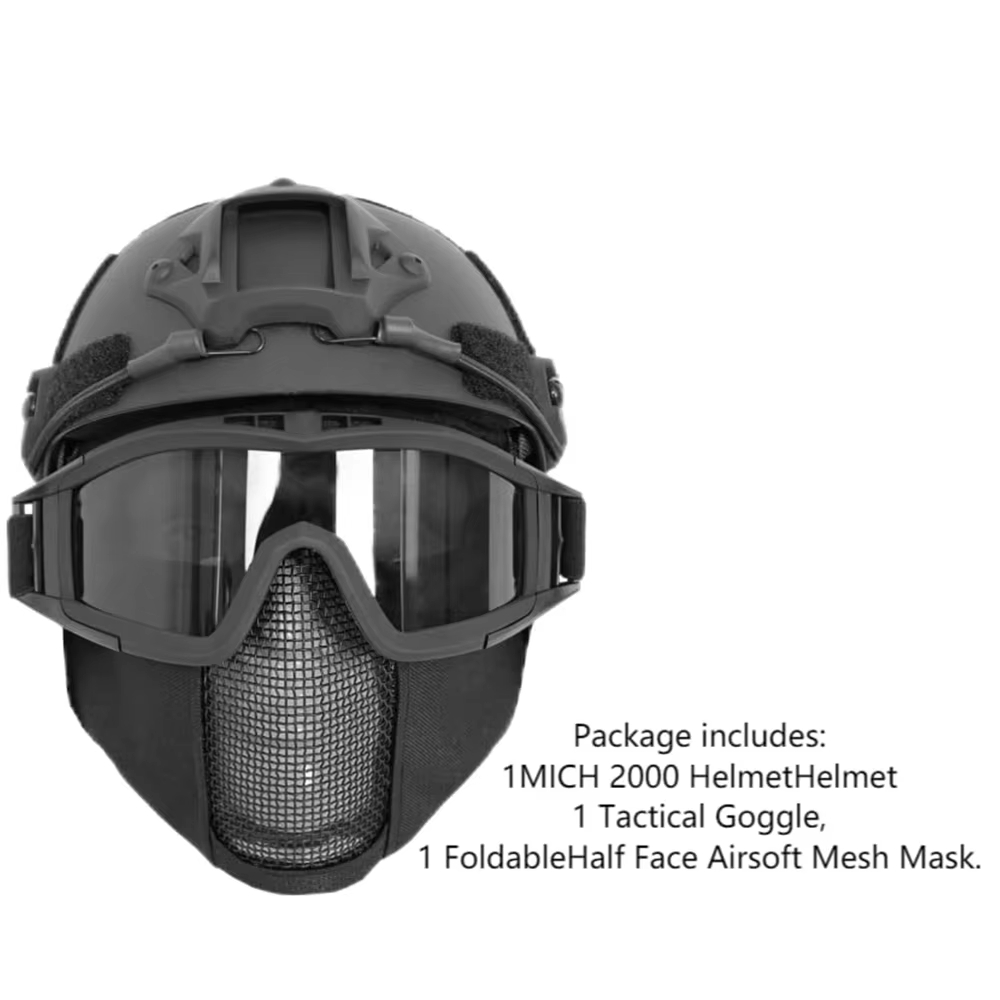 MICH Airsoft Helmet & Half Fac - Outdoor Hunting Guide 评论和价格