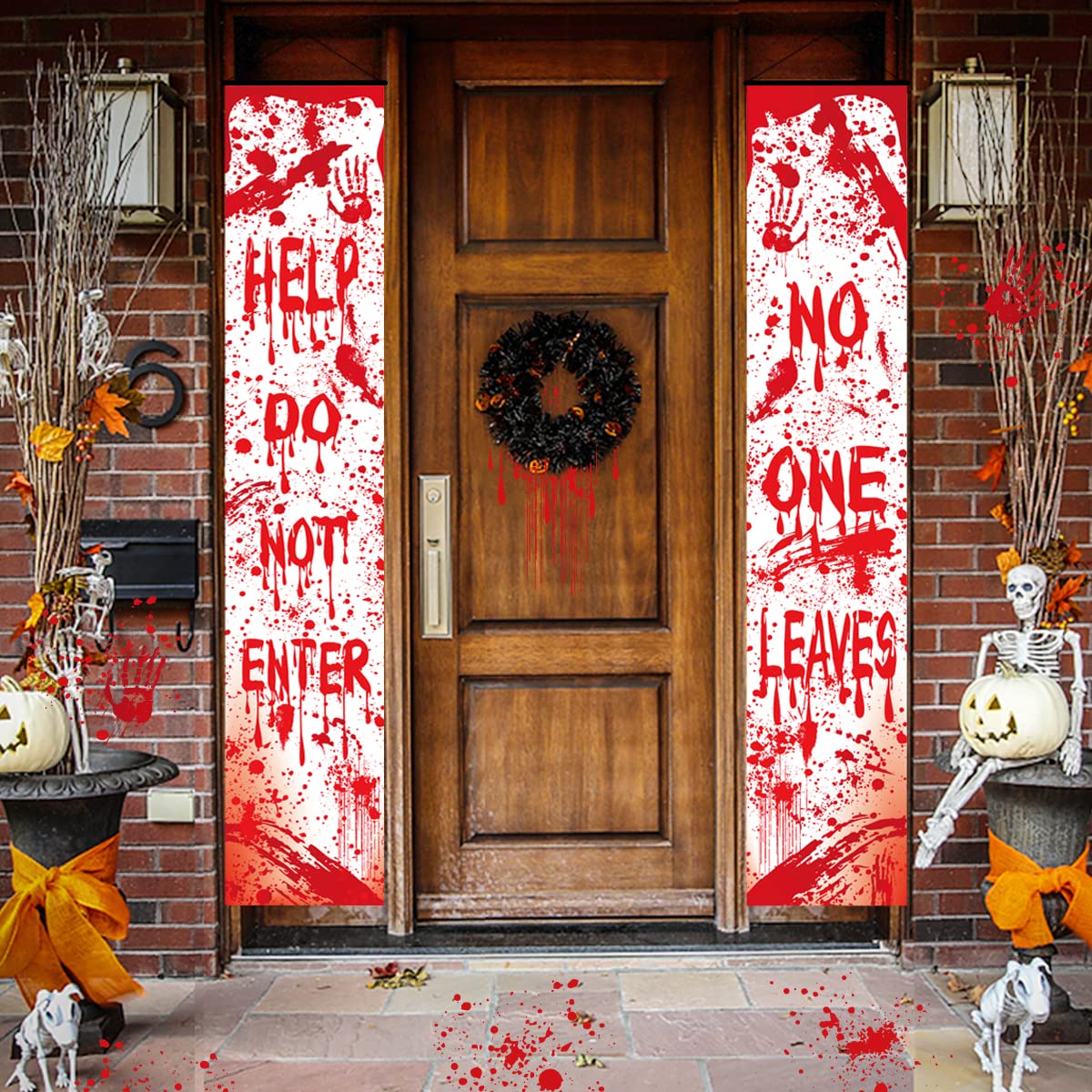 Halloween Bloody Porch Signs,  - Outdoor Hunting Events 评论和价格