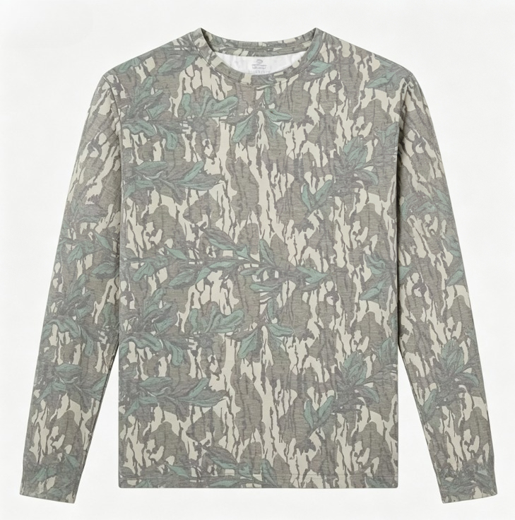 Camo Long Sleeve T‑Shirt Tree  - Hunting Outdoor Shirts 评论和价格